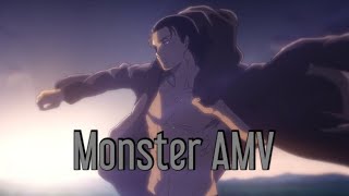 Eren Yeager Amv Skillet Monster [upl. by Aihsenot]