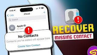 How to Recover Missing Contacts on iPhone after IOS 18 Update  Contacts Disappeared on iPhone [upl. by Marty]