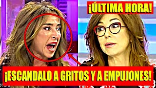 María Patiño despedida de Telecinco tras pelea a gritos y empujones con Ana Rosa en pasillos [upl. by Arual]