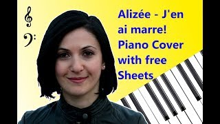 Alizée  Jen ai marre   Piano Cover amp Free download sheets  Roland HP305 Mixcraft [upl. by Thibaut234]