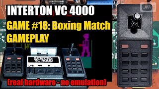 Interton VC 4000 Game 18 Boxing match Boxkampf Gameplay real hardware  no emulation [upl. by Giralda332]