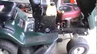 How to remove an engine from a tractor Part 1 [upl. by Witcher]