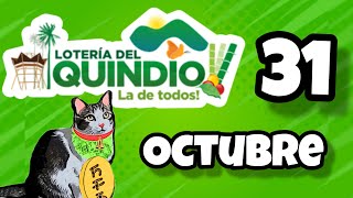 Resultado LOTERIA DEL QUINDIO Jueves 31 de Octubre de 2024 [upl. by Foscalina]