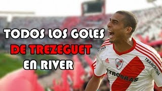 Todos los goles de David Trezeguet en River [upl. by Tterb896]