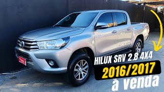 TOYOTA HILUX 28 SRV 4X4 DIESEL 20162017 DISPONÍVEL PRA VENDA [upl. by Sane890]