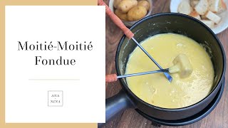 MoitiéMoitié Fondue 😋Originales Fondue Rezept aus der Schweiz [upl. by Anahahs]