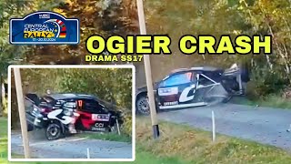 OGIER OUT  SUNDAY HIGHLIGHTS  WRC CENTRAL EUROPEAN RALLY 2024 [upl. by Sillihp]