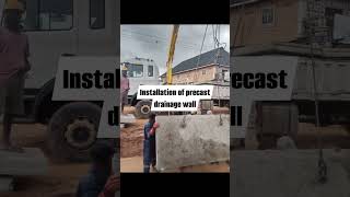 Installation of precast drainage system [upl. by Haniraz]