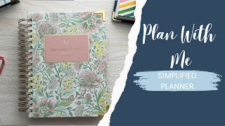 Plan With Me  Simplified Daily Planner [upl. by Ayhdiv154]