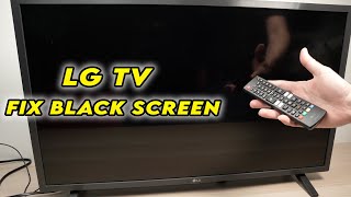 LG Smart TV How to Fix The Black Screen Problem [upl. by Aryt]