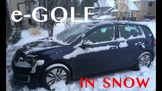 How is the VW eGolf in snow [upl. by Edee387]