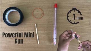 Making a Toothpick Gun  Easy DIY Gun Craft  toothpick arts Toothpick Studio [upl. by Ennovihs]