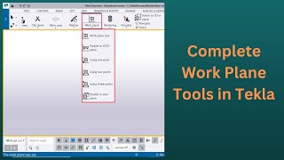 Complete Work Plane Tools  Tekla Structures  BIMINDC  Tamil [upl. by Ilan]