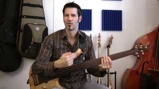 Fre0101  Fretless 1 Intonation 1  Leersaiten  German Bass lesson [upl. by Dobson]