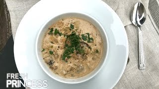 How to Make Creamy Mushroom Soup DairyFree  Fresh P [upl. by Gleich]