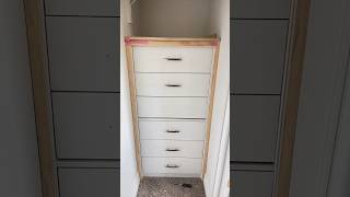 DIY Closet Built In Drawers w IKEA chest of drawers Progress  I’m almost done w my son’s closet [upl. by Novad]