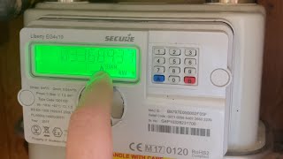 How to get a meter reading on a Secure Liberty EG4 v10 gas meter [upl. by Latreshia]