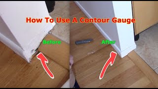 How To Cut Molding Using A Contour Gauge [upl. by Oicapot]