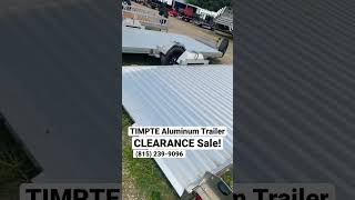 Timpte Aluminum EasyLoad DropDeck Car Hauler Trailer — for Scissor Lift Golf Cart ATV  UTV [upl. by Laiceps195]