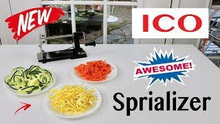 ICO ❤️ Metal Vegetable Spiralizer  Review ✅ [upl. by Anelat]