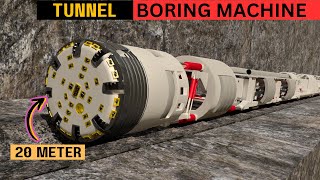 Tunnel Boring Machine TBM Explained  3D Animation [upl. by Carly]