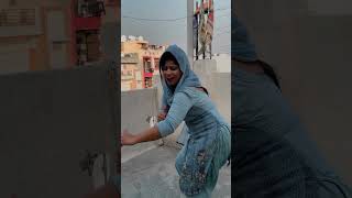 Amisha  Amisha dance on Roof  viral 🔥 trending dance sapnachoudhary yt viralvideo [upl. by Assenov931]