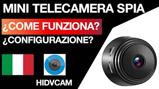 Mini Telecamera Spia Nascosta A9 HD App HIDVCAM [upl. by Pike777]