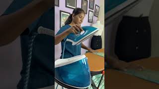 Saree Pre Pleating And Hanger Folding sareeboxfolding saree sareeprepleating silksaree [upl. by Ailecra819]