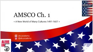 Ch 1 AMSCO US History A new world of many cultures 14911607 [upl. by Devin654]