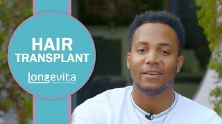 Romeo Larmonds Hair Transplant Journey with Longevita [upl. by Atikat]