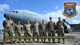 McDonnell Douglas KC10A Extender News Story at NMUSAFApril 2024 [upl. by Ahsitaf]