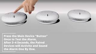 How to Pair SAFETECH AJ Series Wireless Interlinked Smoke Alarms [upl. by Tolland567]