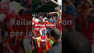 Railway station per jaam shortvideo trending 🥱🥱🥱 [upl. by Lipman]