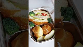 ASMR🎧Lets make bento with me🍔🧁🍎asmr lunchbox bento short food ideas tastyfoodsatisfying [upl. by Dor720]