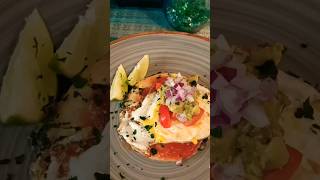 Breakfast TostadaBlack beanbreakfasttostadasquesadillas tacoshortsbruncheasyrecipe [upl. by Janaya]