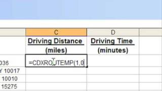 Driving Distance Calculator in Excel [upl. by Wendalyn]