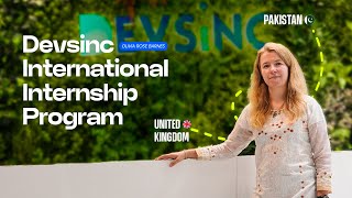 Devsinc International Internship Program  Olivia Rose Barnes  Devsinc [upl. by Eclud]