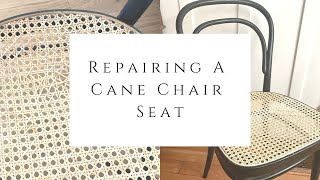 Repairing a Cane Chair Seat [upl. by Yud]