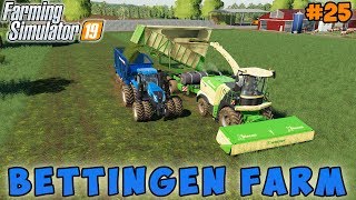 Farming simulator 19  Bettingen Farm  Timelapse 24  Making grass silage with forage harvester [upl. by Hollyanne]