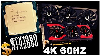 CPU or GPU Upgrade i39100f  1080 vs 2080  4k 60hz  ww2dirt5plaguetalerequiem [upl. by Ayel]