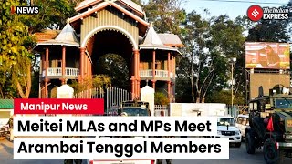 Manipur Violence Meitei MLAs and MPs Gather at Kangla Fort in Arambai Tenggol Meeting [upl. by Jillie839]