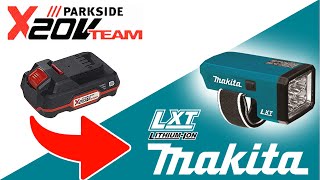 ADATTATORE Batteria Parkside X20V su Makita LXT [upl. by Eniliuqcaj]