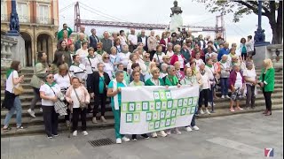 Portugalete celebra el día de los mayores con una marcha por el muelle [upl. by Yelahc]