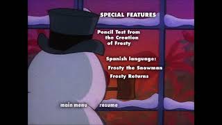 Frosty the Snowman amp Frosty Returns 2002 DVD Special Features Menu [upl. by Atniuqal163]