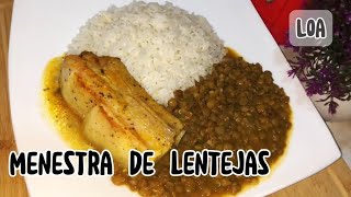 MENESTRA DE LENTEJAS DELICIOSA FÁCIL DE HACER 🇪🇨  LOA 🔥 [upl. by Tunnell672]