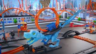 🦖Hot Wheels® City TRex Chomp Down™ Playset 🏎️🔥 [upl. by Leivad]