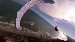 Wingover paraglider practice PG3 at Sellicks Beach [upl. by Joao]