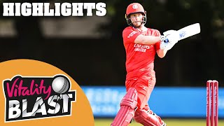 Yorkshire v Lancashire  Stellar Jones Performance Seals Victory  Vitality Blast 2020  Highlights [upl. by Ybhsa541]