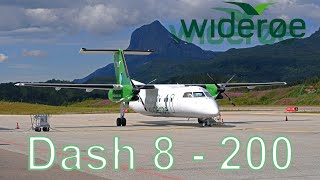 Wideroe Dash 8  200  Oslo to Förde [upl. by Dnalyar]