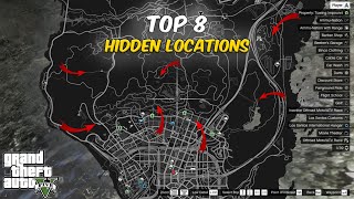 TOP 8 Secret Hidden Locations amp Places 😱 in GTA 5 Rockstar Doesn’t Want You To Know [upl. by Weinberg]